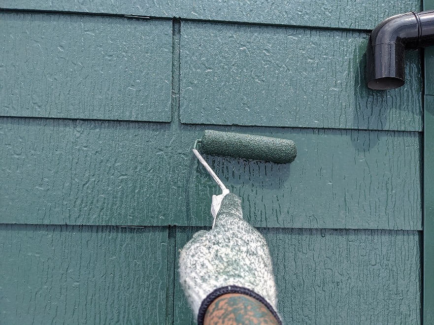 屋根塗装　上塗り　プラチナ無機ルーフ　遮熱塗料