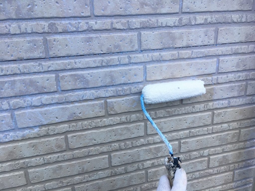 外壁塗装　上塗り　プラチナ無機コート