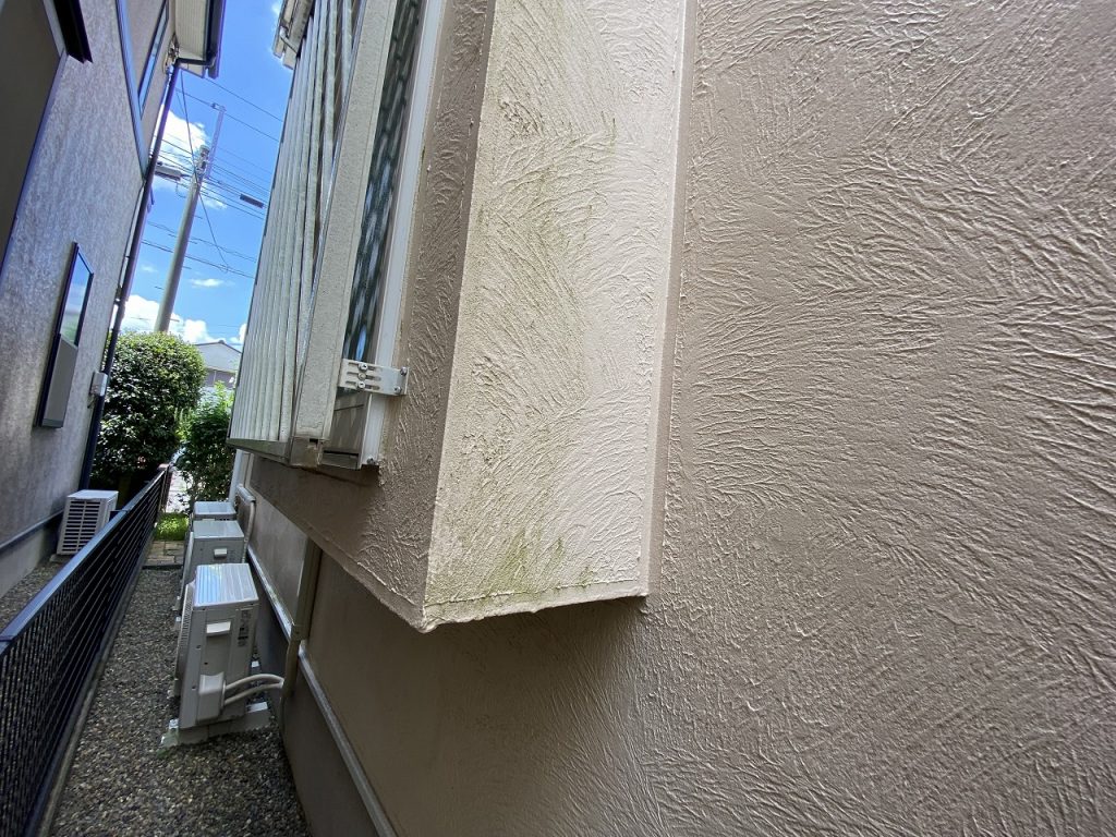診断　外壁塗装　モルタル　汚染　劣化