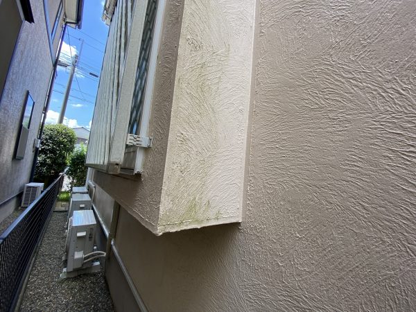 検査　外壁塗装　モルタル　汚染　劣化