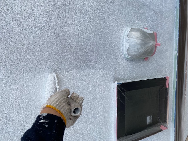 千葉市　外壁塗装　モルタル　中塗り　アレスダイナミックトップ