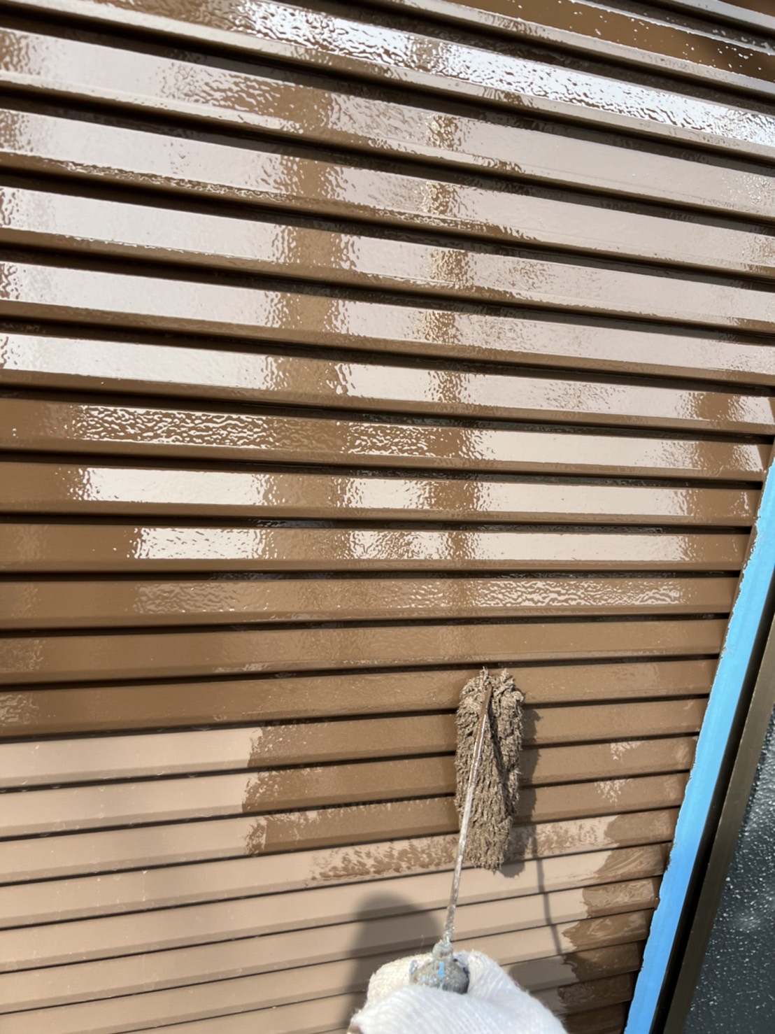 千葉市　雨戸塗装　ファインパーフェクトトップ