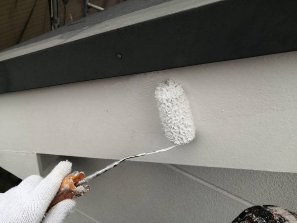 習志野市　付帯部塗装　破風　ファインパーフェクトトップ