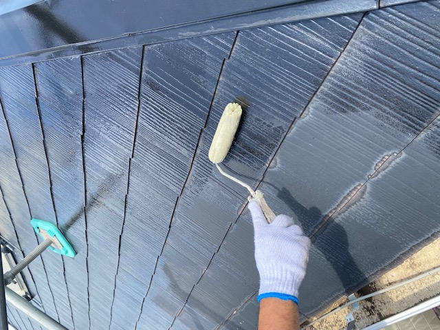 千葉市　マンション　屋根塗装　下塗り　ベストシーラー