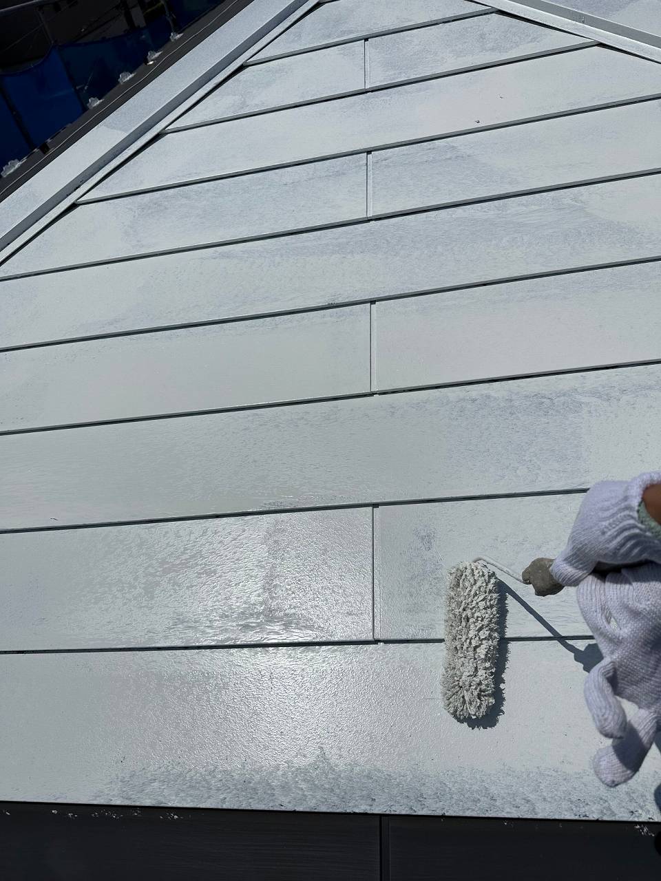 千葉市　屋根塗装　下塗り　サーモアイプライマー