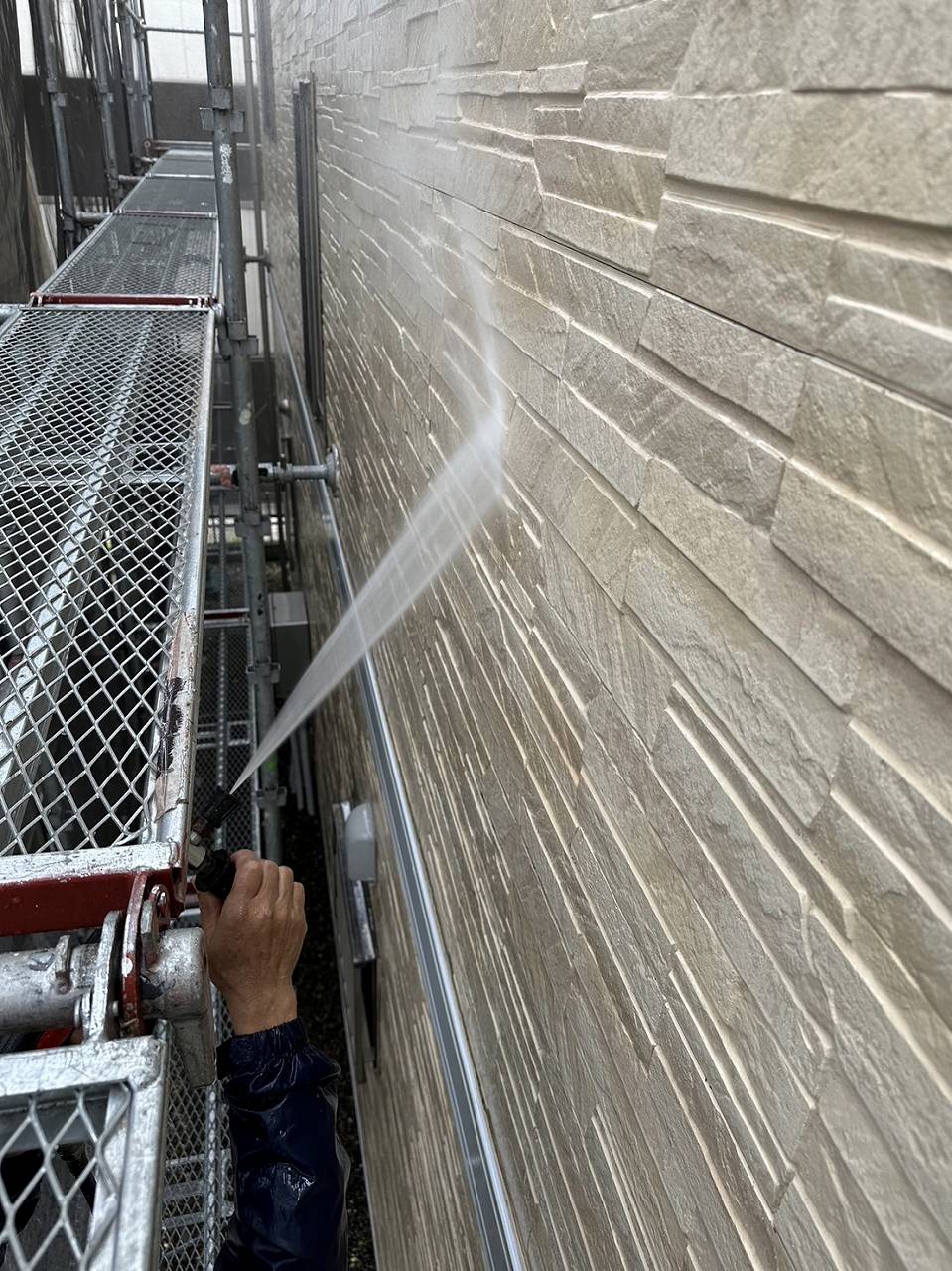 千葉市　外壁　高圧洗浄