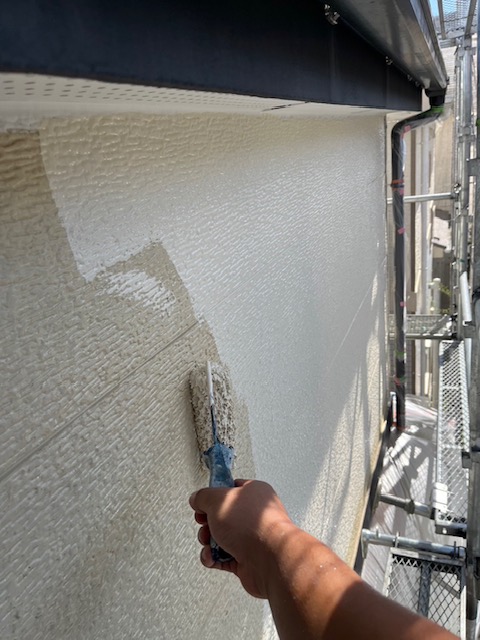 千葉市　外壁塗装　下塗り　浸透シーラー
