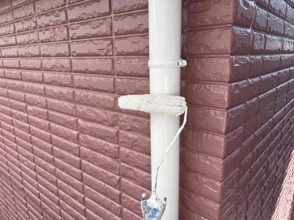八千代市　付帯部塗装　雨樋塗装　ファインパーフェクトトップ