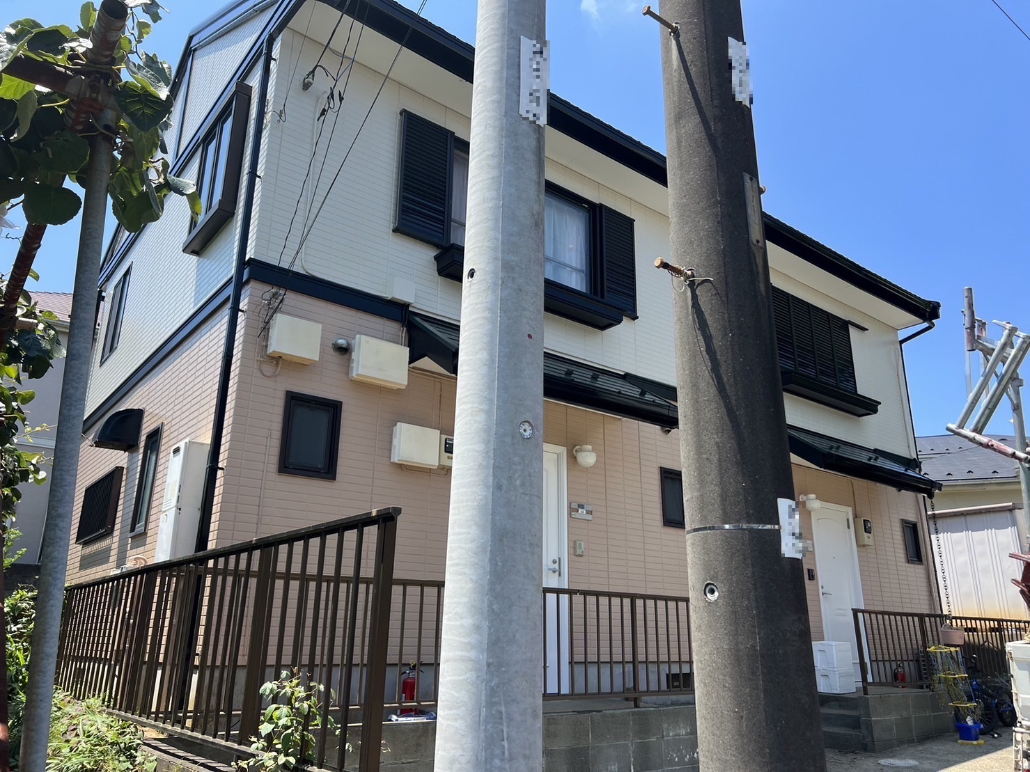 千葉市　アパート　after　外壁塗装　屋根塗装　コーキング　シーリング　付帯部塗装