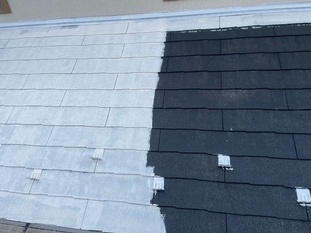 八千代市　屋根塗装　下塗り　サーモアイシーラー