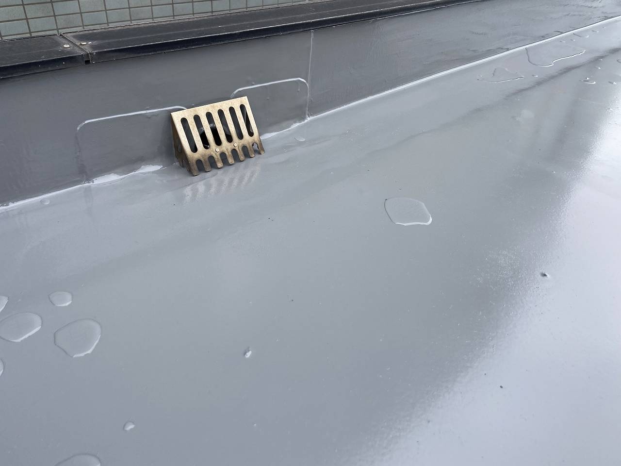 千葉市　検査　陸屋根　排水口
